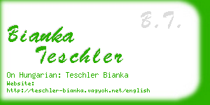 bianka teschler business card